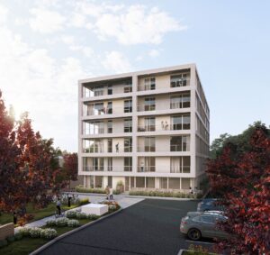 Nouvel immeuble locatif haut de gamme avec parking et accès sécurisé
