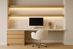 Bureau moderne avec ordinateur